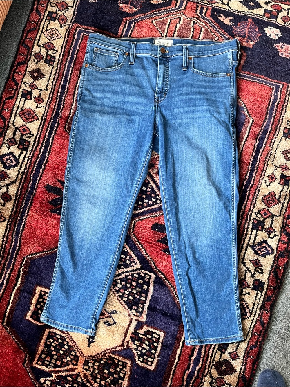 Madewell mid-rise Stovepipe jeans womens 32